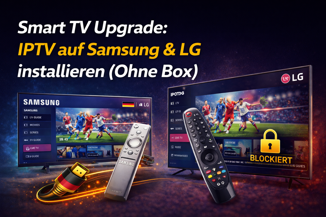 Smart TV Upgrade: IPTV auf Samsung & LG installieren (Ohne Box)