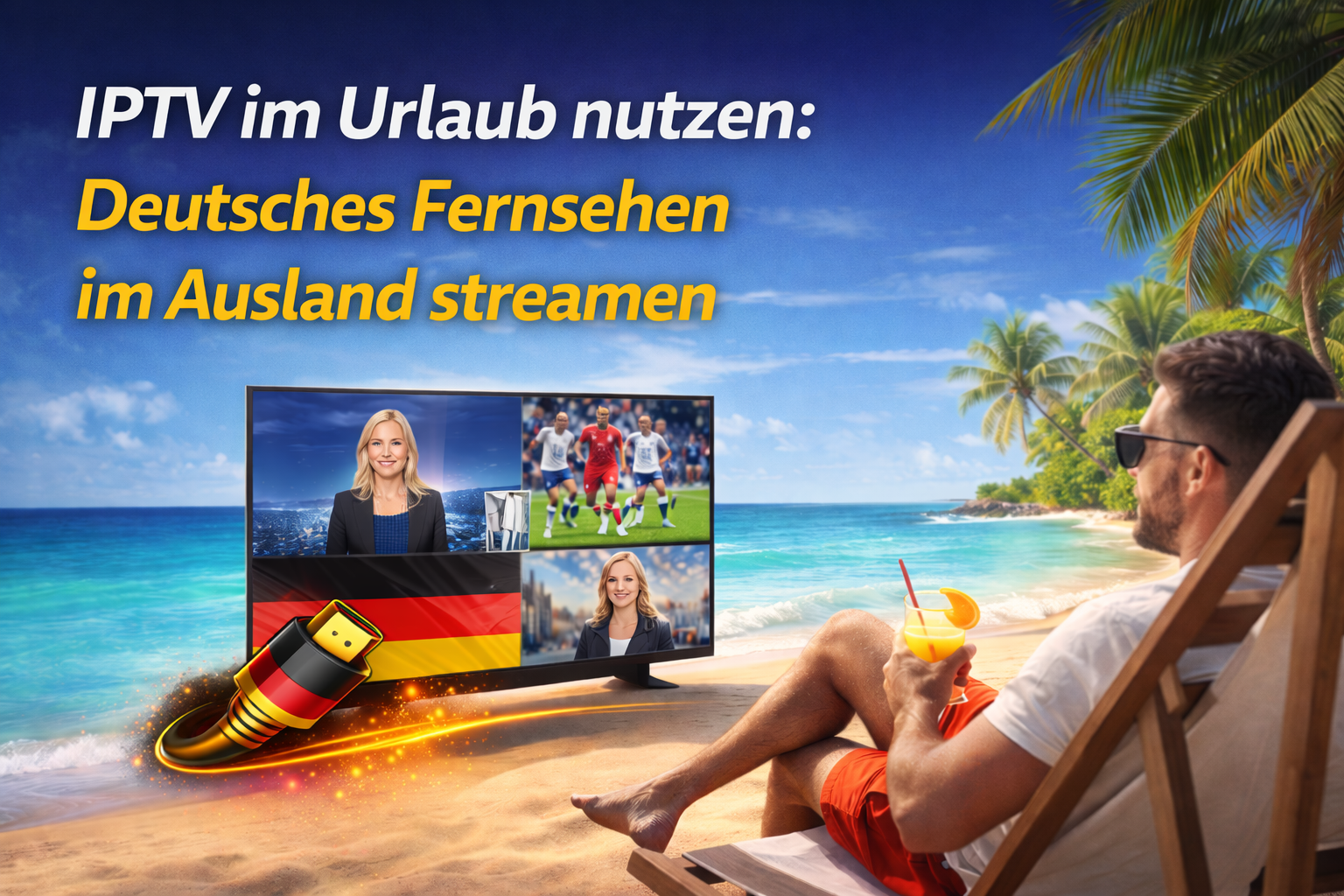 IPTV im Urlaub nutzen: Deutsches Fernsehen im Ausland streamen