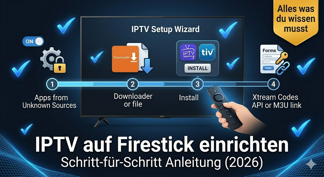 IPTV auf Firestick einrichten: Schritt-für-Schritt Anleitung