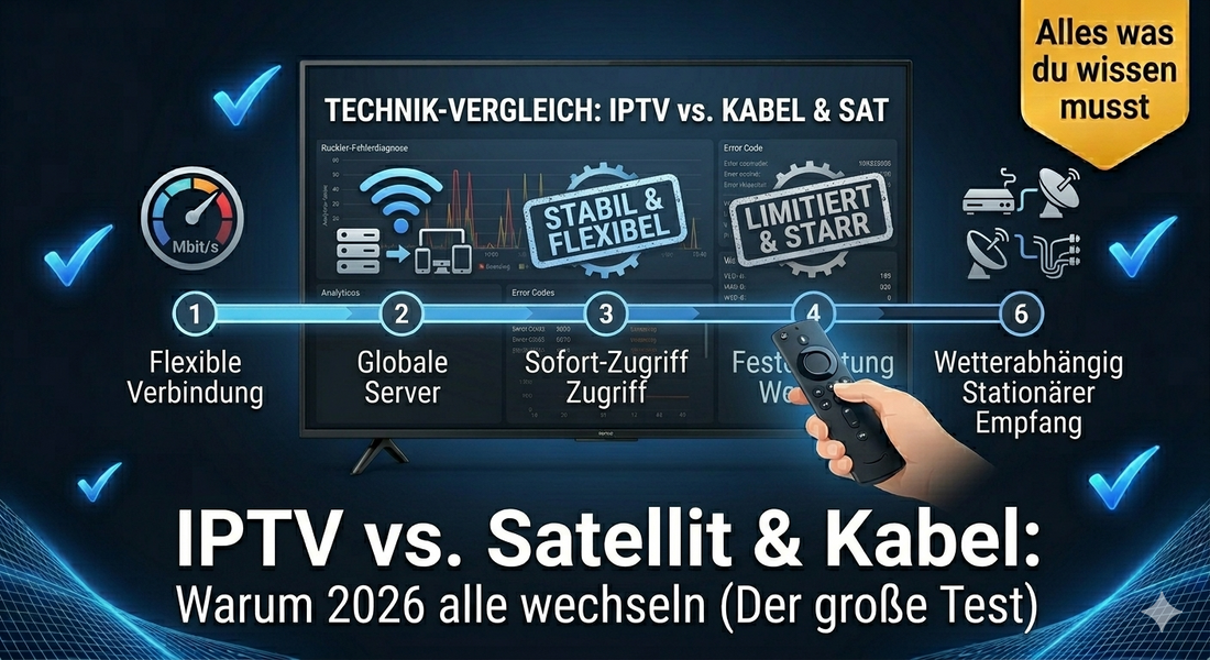 IPTV vs. Satellit & Kabel: Warum 2026 alle wechseln