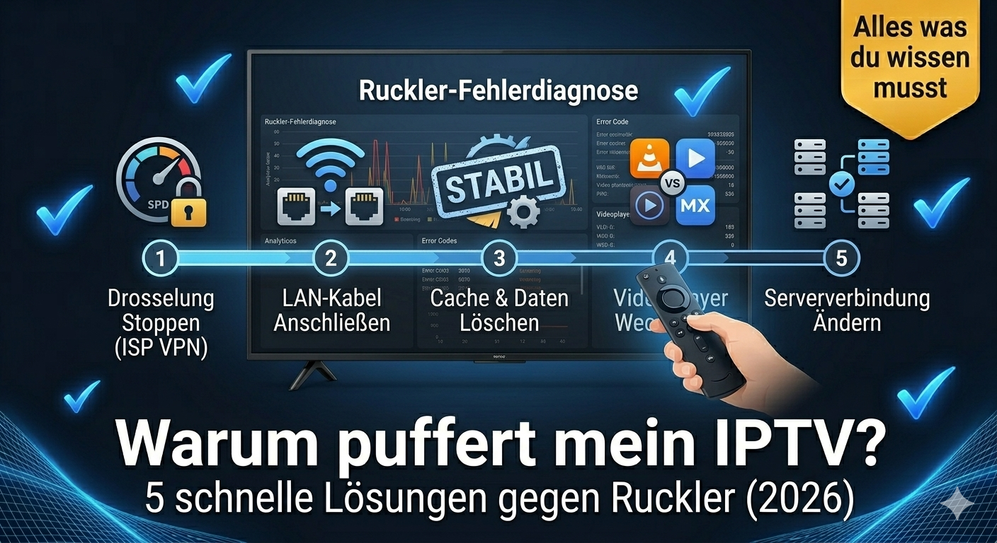 Warum puffert mein IPTV? 5 schnelle Lösungen gegen Ruckler